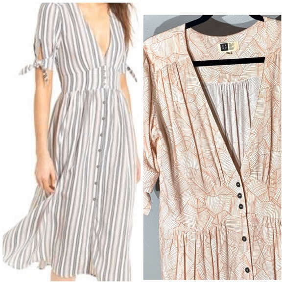 Lira Dresses & Skirts - Lira VNeck Button Front Maxi Dress - Med